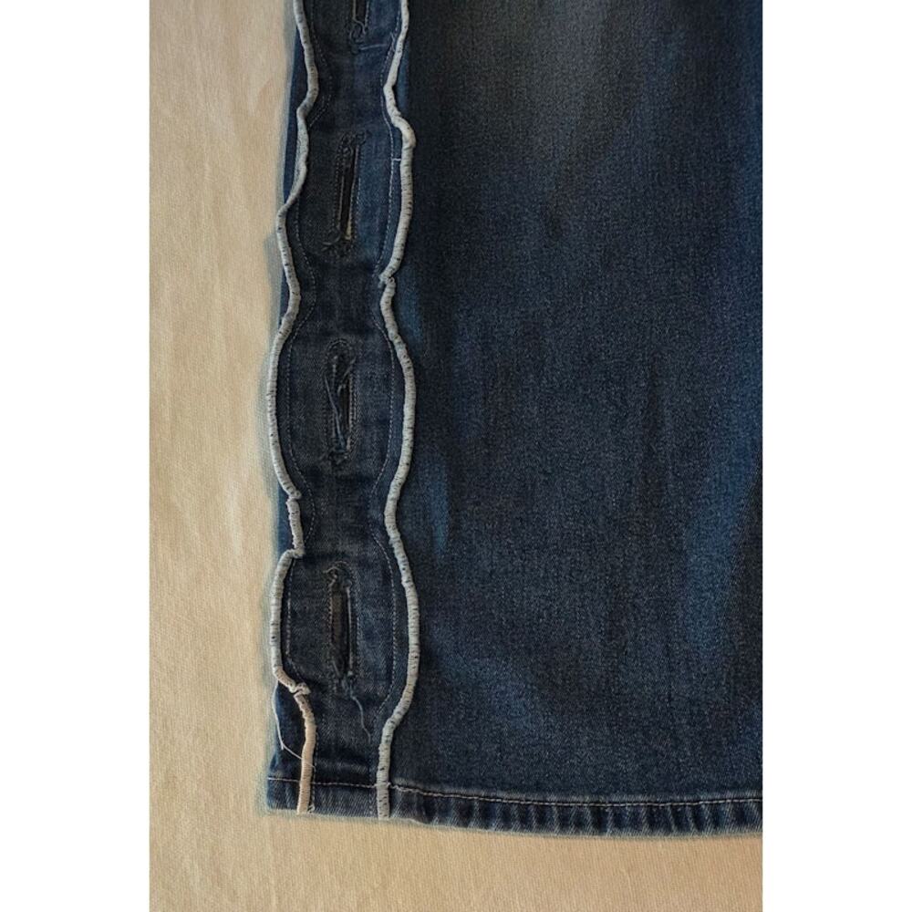 Sasha Therese Women's Baggy Slouchy Wide-Leg Cairo Jeans Large 8 Cutouts Low - Picture 6 of 11